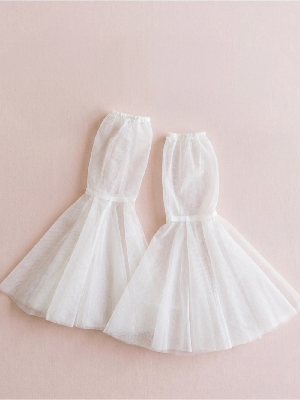 Bridal Sleeves White Sheer Tulle One Size Coquette Cottagecore Feminine